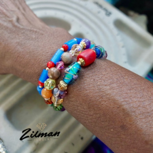 Handcrafted Multi-Strand Beaded Bracelet Set
