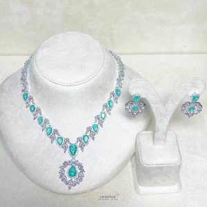 Teal Halo Collar Set
